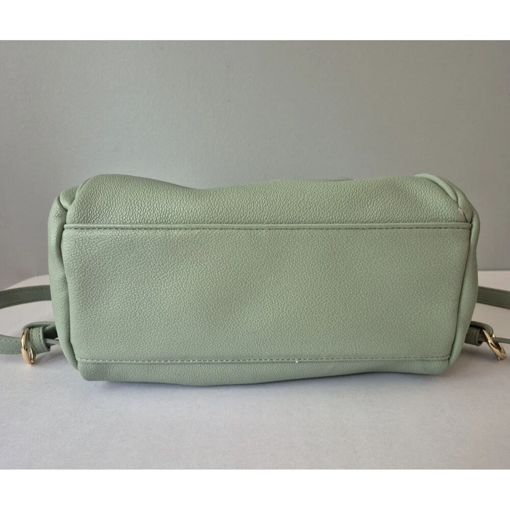 LC Lauren Conrad Sage Green Vegan Pebble Leather Elene Functional Backpack